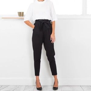 Black high waist harem pants